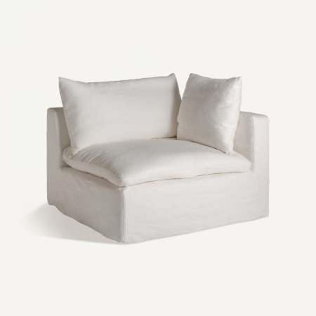 Canapea modulara Art Deco in alb|Canapele versatile [2]