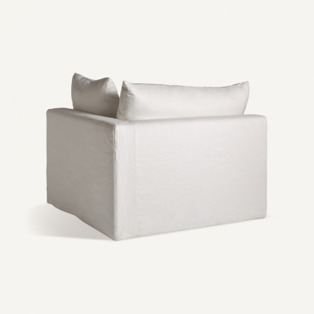 Canapea modulara Art Deco in alb|Canapele versatile [3]