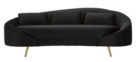 Canapea neagra eleganta living modern CreativDeco [2]