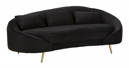 Canapele - Canapea neagra eleganta living modern CreativDeco