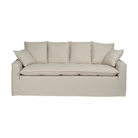 Canapea mare cu tapiterie naturala pentru decor modern|Canapele textile pentru interioare elegante [2]