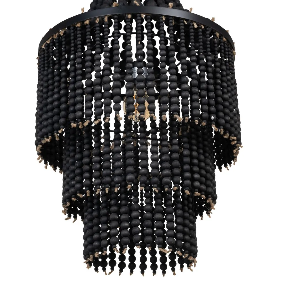 Candelabru Boho Rosario, Lemn Negru - CreativDeco.ro [3]