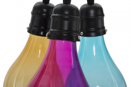 Candelabru modern sticla colorata CreativDeco [3]