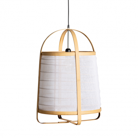 Stil de design - Candelabru contemporan bambus maro | Iluminat eco-friendly