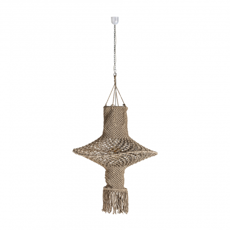 Candelabru etnic bumbac|Lustre maro pliabile [1]