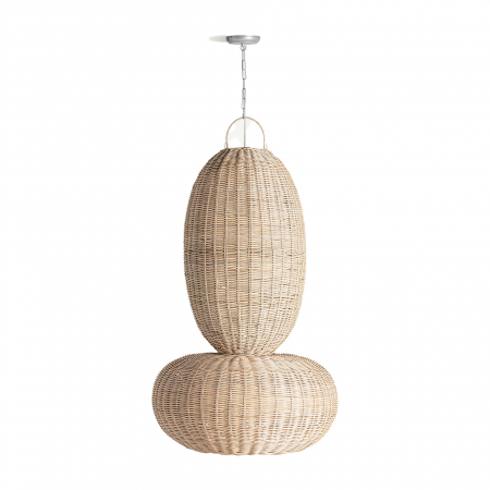 Candelabru boho ratan|Lustre relaxante naturale [7]