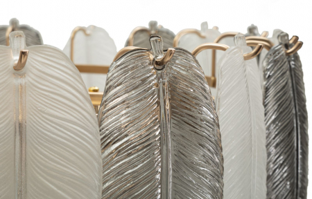 Candelabru elegant din sticlă Leafy [3]