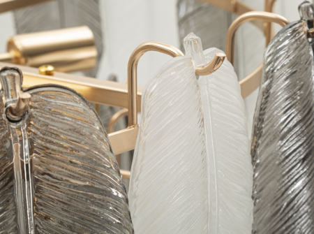 Candelabru elegant din sticlă Leafy [5]