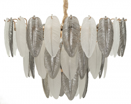 Candelabru elegant din sticlă Leafy [2]