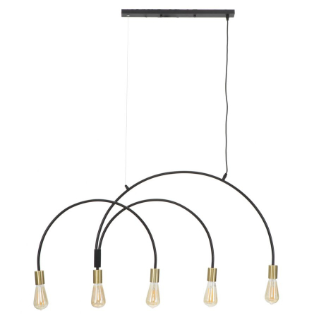 Lustre, Lampi suspendate - Candelabru modern negru CreativDeco