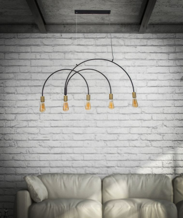 Candelabru modern negru CreativDeco [3]