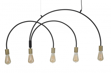 Candelabru modern negru CreativDeco [1]