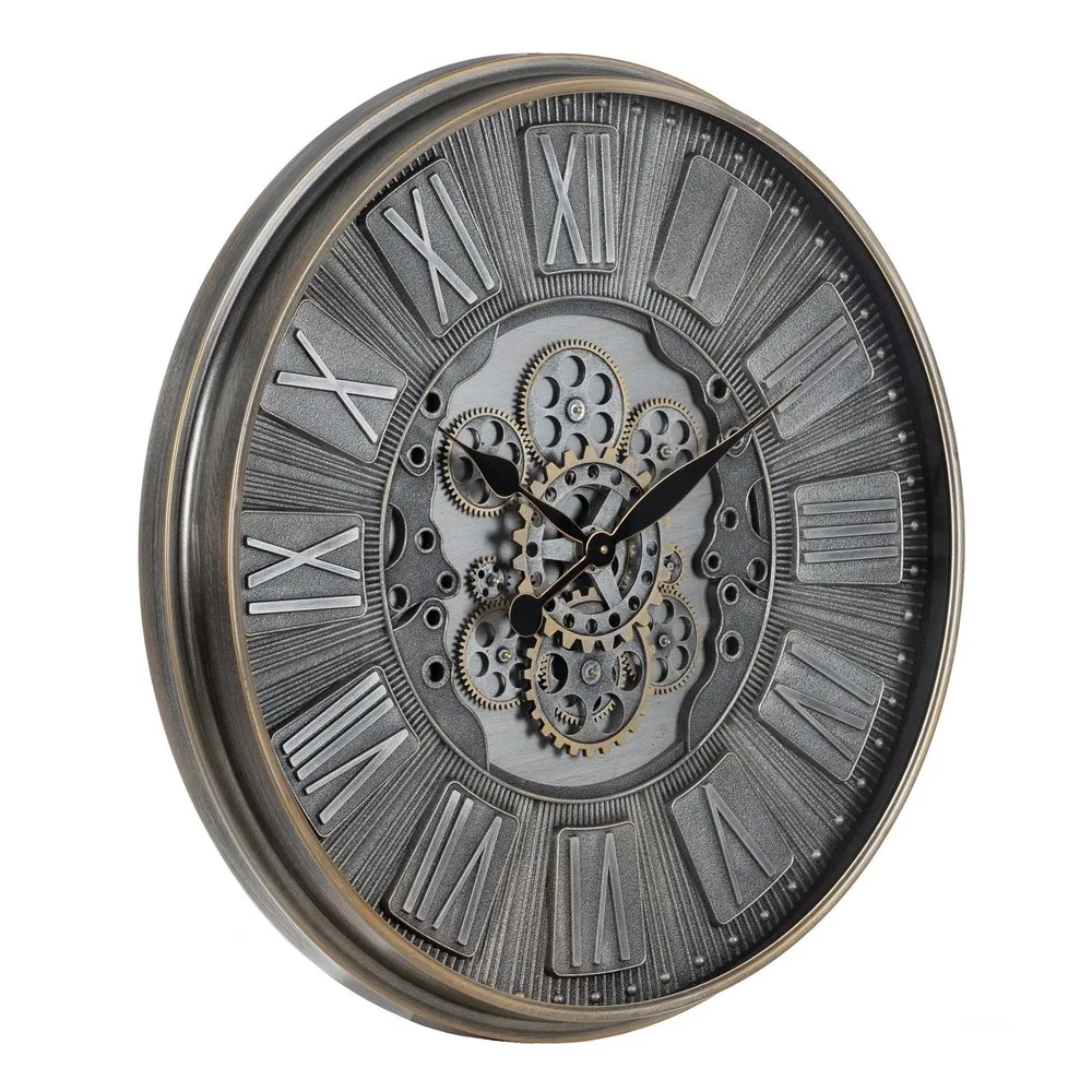 Ceas de perete Acero, metal, gri, Ixia [1]