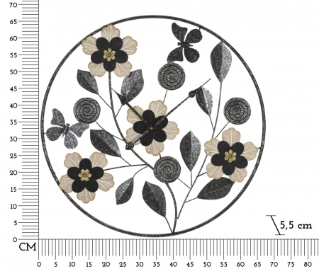 Ceas perete floral | Decor functional | CreativDeco [5]
