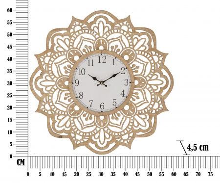 Ceas de perete mandala - Design detaliat - CreativDeco [5]
