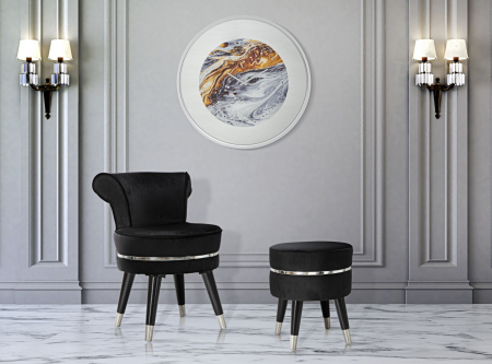 Ceas de perete Mirror, oglinda/metal, multicolor, Mauro Ferretti [1]