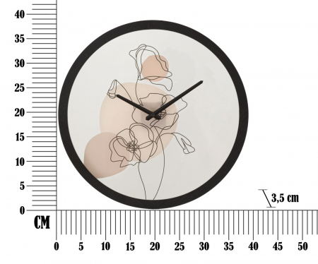 Ceas de perete floral modernist - Design versatil - CreativDeco [5]
