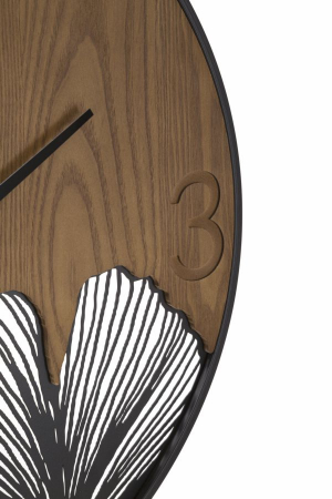 Ceas de perete Mauro Ferretti cu frunze Ginkgo Biloba - Simbol longevitate - CreativDeco [2]