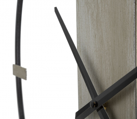 Ceas perete metalic argintiu negru Silver | creativdeco.ro [5]