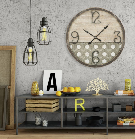 Ceas de perete industrial CreativDeco - Durabil și stilat, marca premium [7]