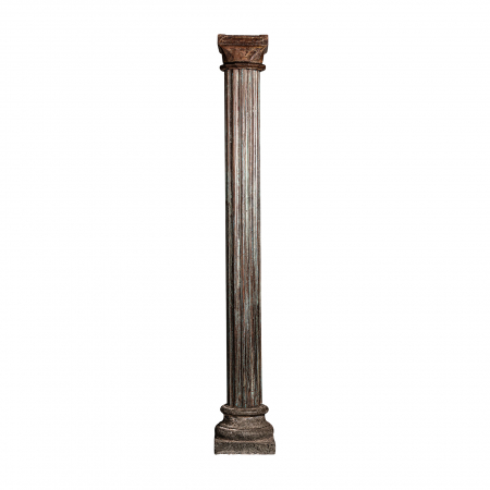 Coloane decorative - Coloana etnica lemn tec inalta|Coloane impunatoare
