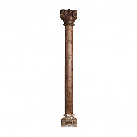 Coloane decorative - Coloana etnica lemn tec organica|Coloane autentice