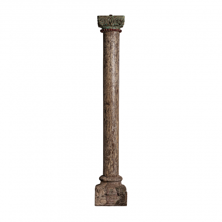 Coloane decorative - Coloana etnica lemn tec mare|Coloane impresionante