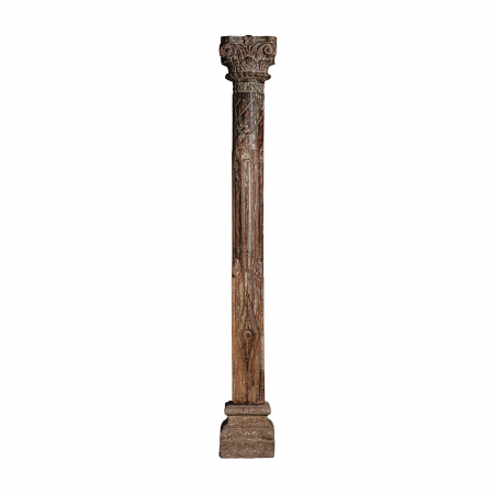 Coloane decorative - Coloana etnica lemn tec inalta|Coloane decorative