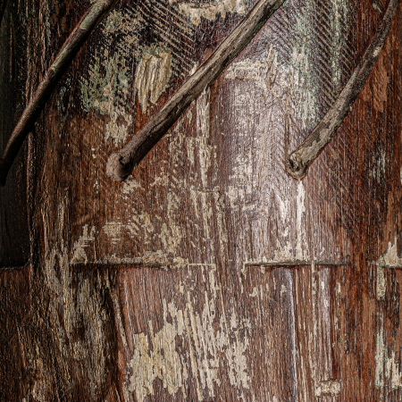 Coloana etnica lemn tec inalta|Coloane decorative [2]