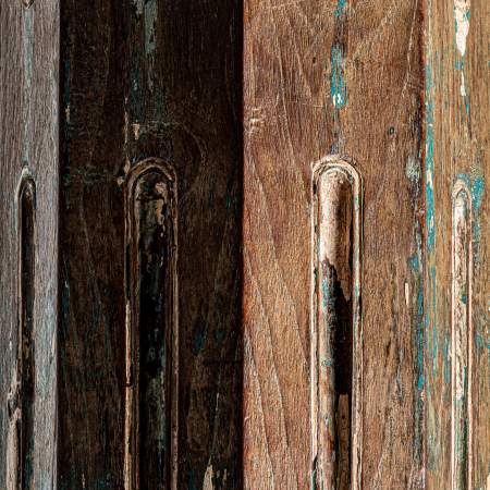 Coloana etnica lemn tec inalta|Coloane decorative [4]