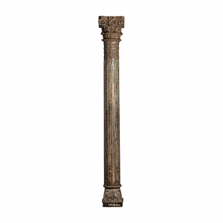 Coloane decorative - Coloana etnica lemn tec inalta|Coloane decorative