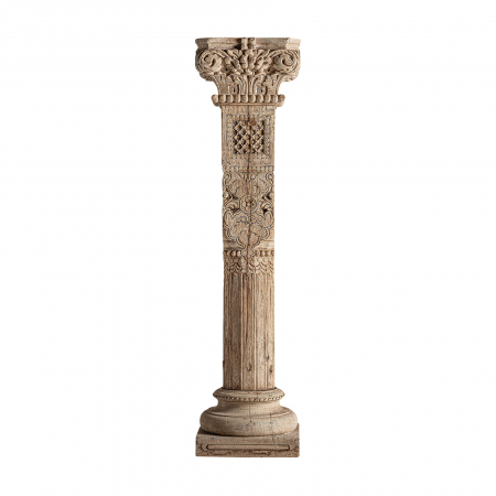 Coloane decorative - Coloana etnica unicat lemn tec|Coloane decorative autentice