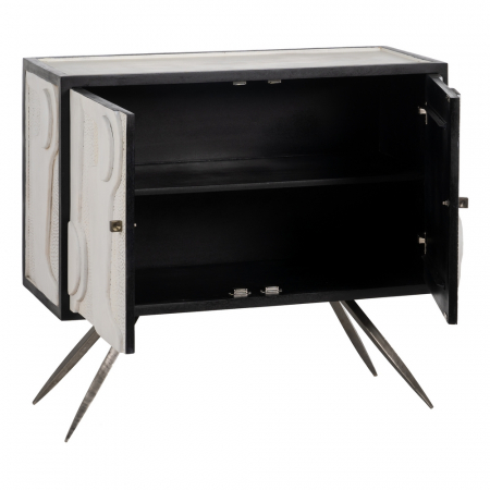 Comoda Moderna Lemn Mango CreativDeco - Mobilier Contemporan cu Detalii Sculptate [2]