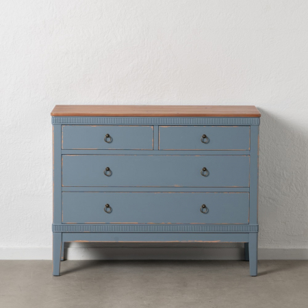 Comode si Bufete - Comoda Albastra 4 Sertare CreativDeco - Mobilier Modern pentru Living