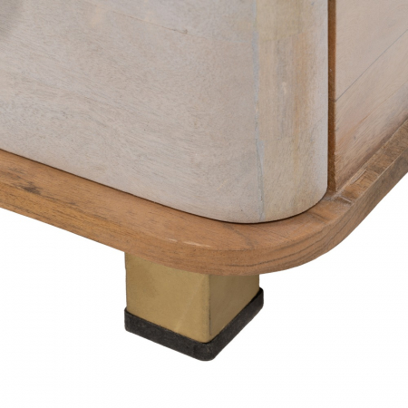 Comoda lemn mango alba natur dormitor modern [10]
