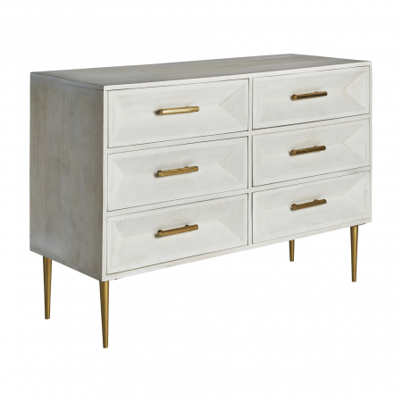 Comoda Art Deco mango crem auriu|Comode elegante [1]