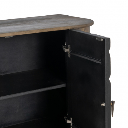 Comoda Sculptata Lemn Mango CreativDeco - Mobilier Elegant pentru Interioare Contemporane [7]