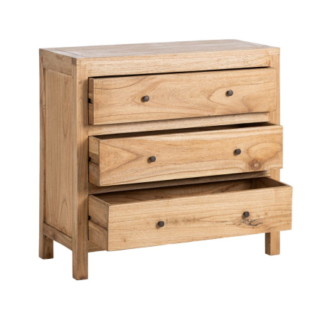 Comodă lemn de mindi Mindi cu 3 sertare și picioare înălțate [2]