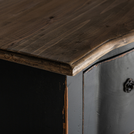 Comoda provensala lemn ulm negru si natural|Comode versatile [3]