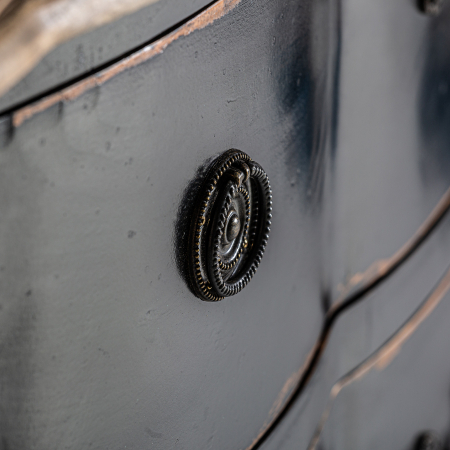 Comoda provensala lemn ulm negru si natural|Comode versatile [5]