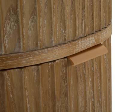 Comodă lemn cu 4 sertare fronturi canelate și mânere aurii [6]