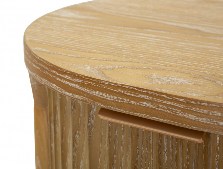 Comodă lemn cu 4 sertare fronturi canelate și mânere aurii [7]