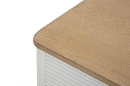 Comoda Matera | 3 Sertare Albe | Aspect Valurit | CreativDeco [4]