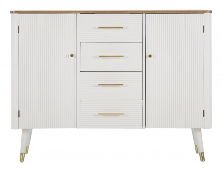 Comoda eleganta design glamour alb cu auriu CreativDeco [1]