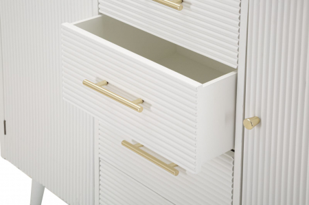Comoda eleganta design glamour alb cu auriu CreativDeco [7]