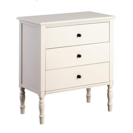 Comodă gri deschis din MDF și lemn de pin cu 3 sertare 61 x 33 x 66 cm [1]