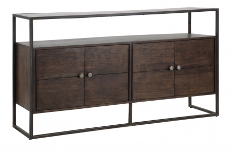 Comode si Bufete - Comoda Lemn Masiv Industrial Burn CreativDeco