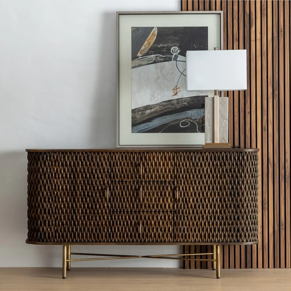 Comoda Living Maro Splendid, Lemn Mango Metal - creativdeco.ro [1]