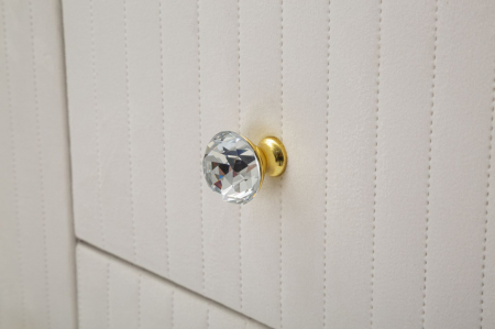 Comoda Montpellier, Catifea crem cu Baza aurie - CreativDeco.ro [6]