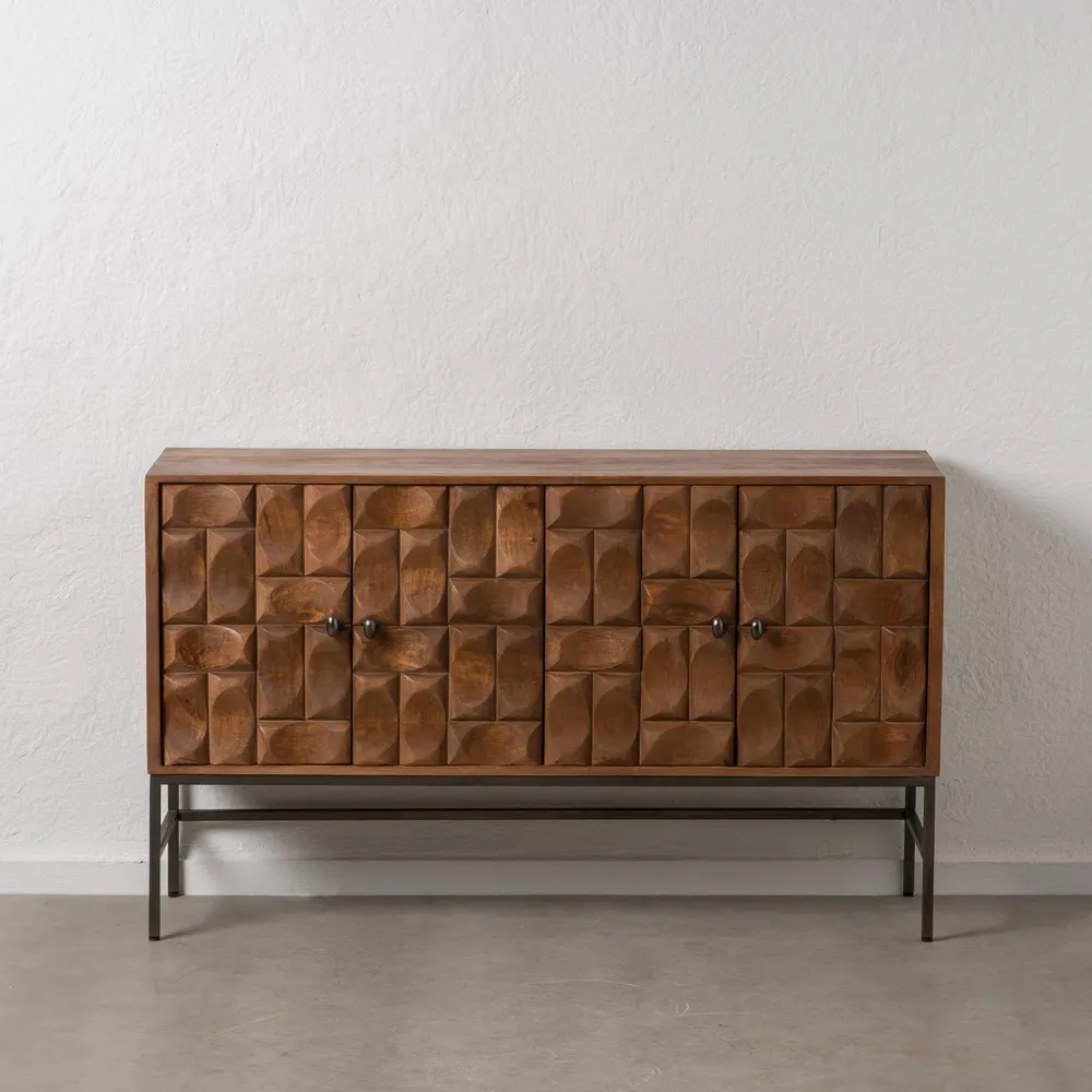 Comoda Rafined Maro Negru, Lemn Mango Metal - de la creativdeco.ro [2]